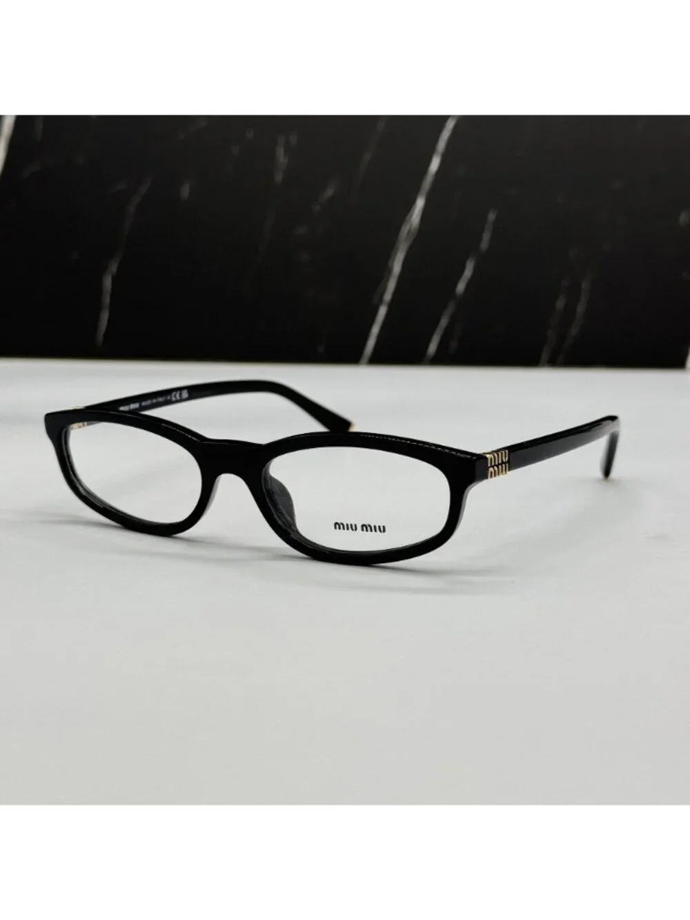New Miu Miu MU01ZV Black Eyeglasses MU01ZV 16K1O1